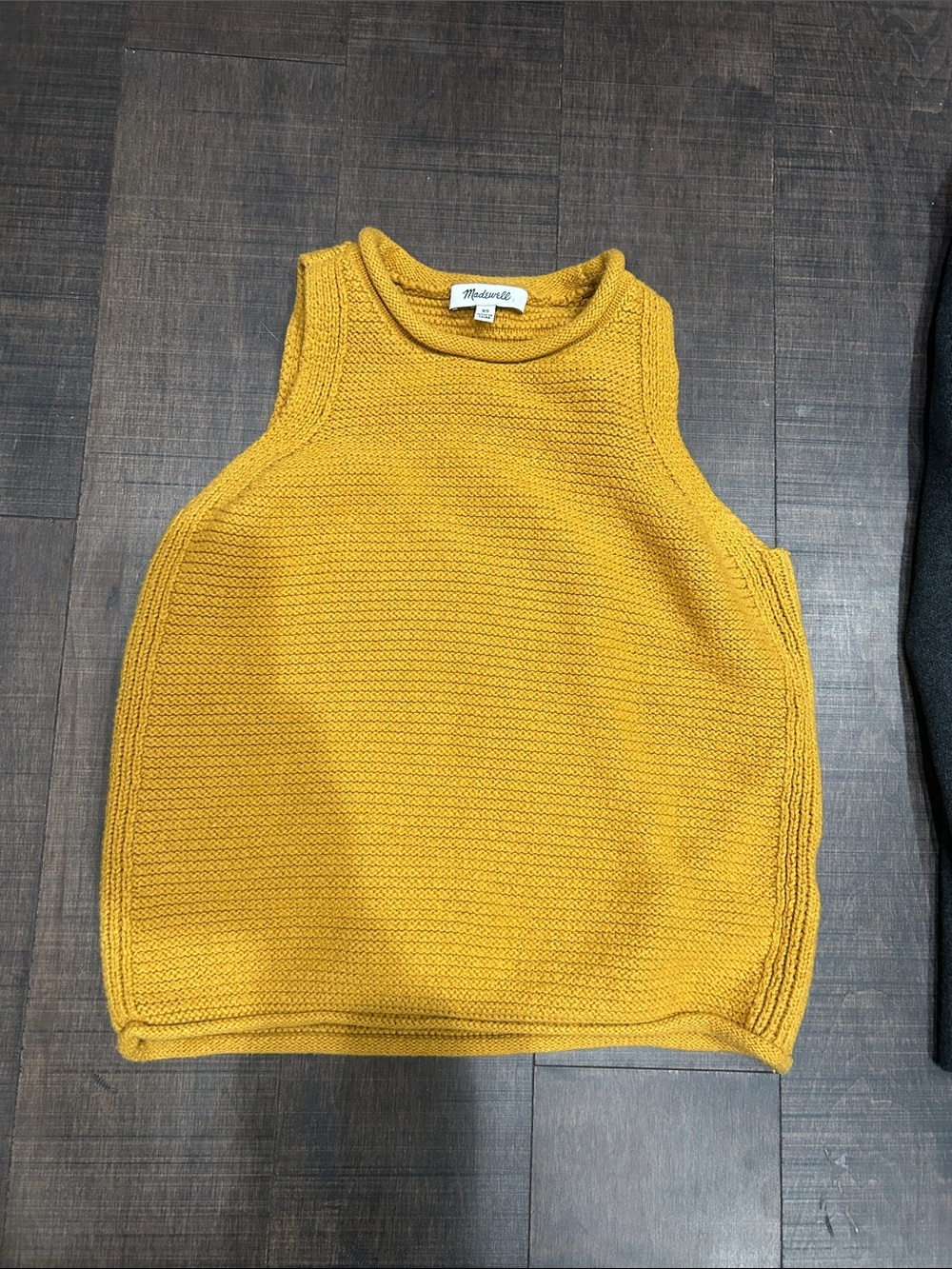 Madewell mustard Knit Sleeveless Sweater